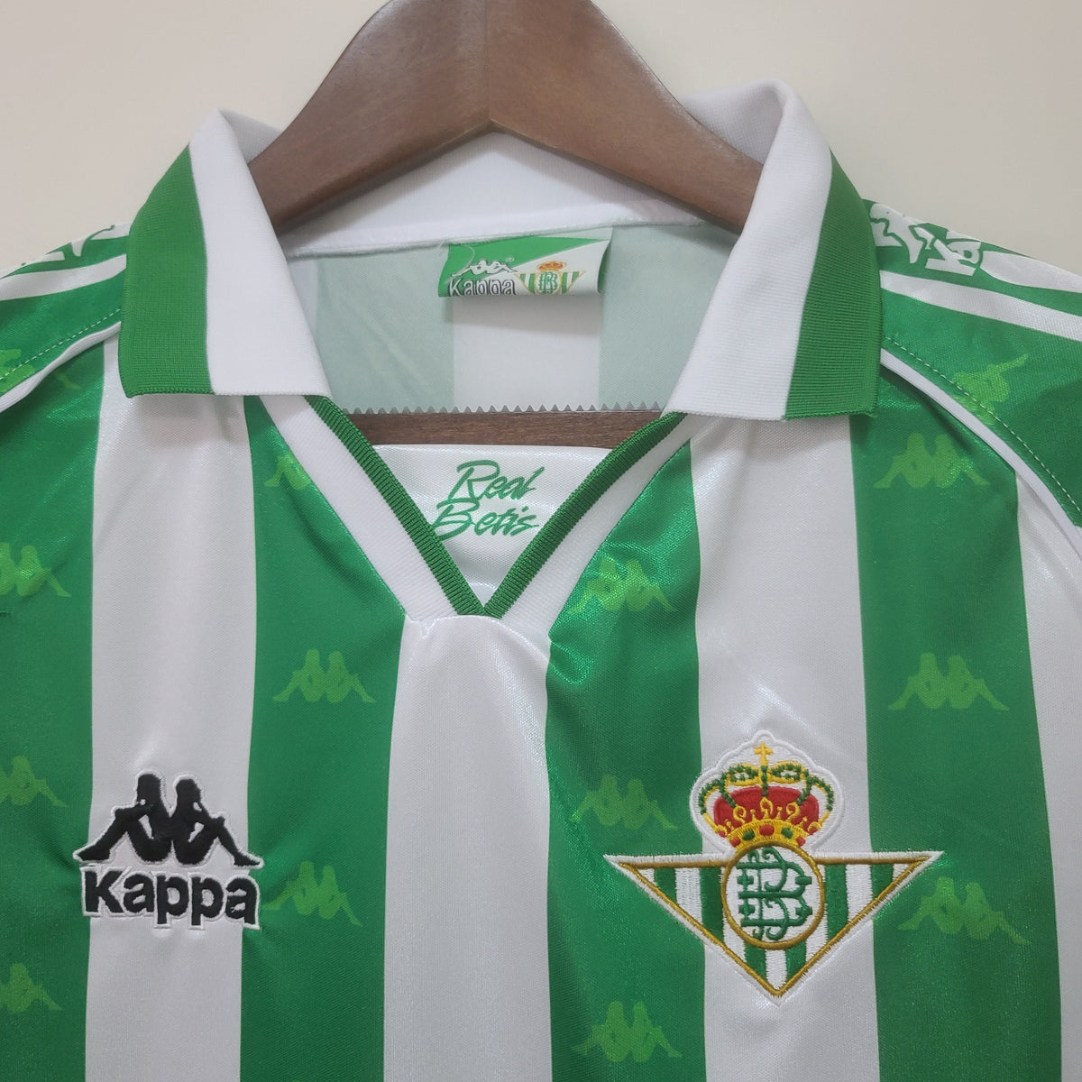 Camiseta Real Betis I 95/97 Hombre (Retro) Manga Larga - Versión Hincha