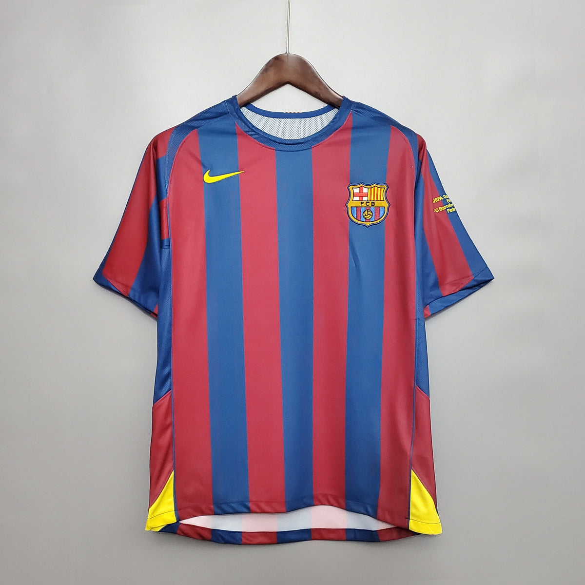 Camiseta Barcelona Local 2006 Uefa Hombre (Retro) - Versión Hincha