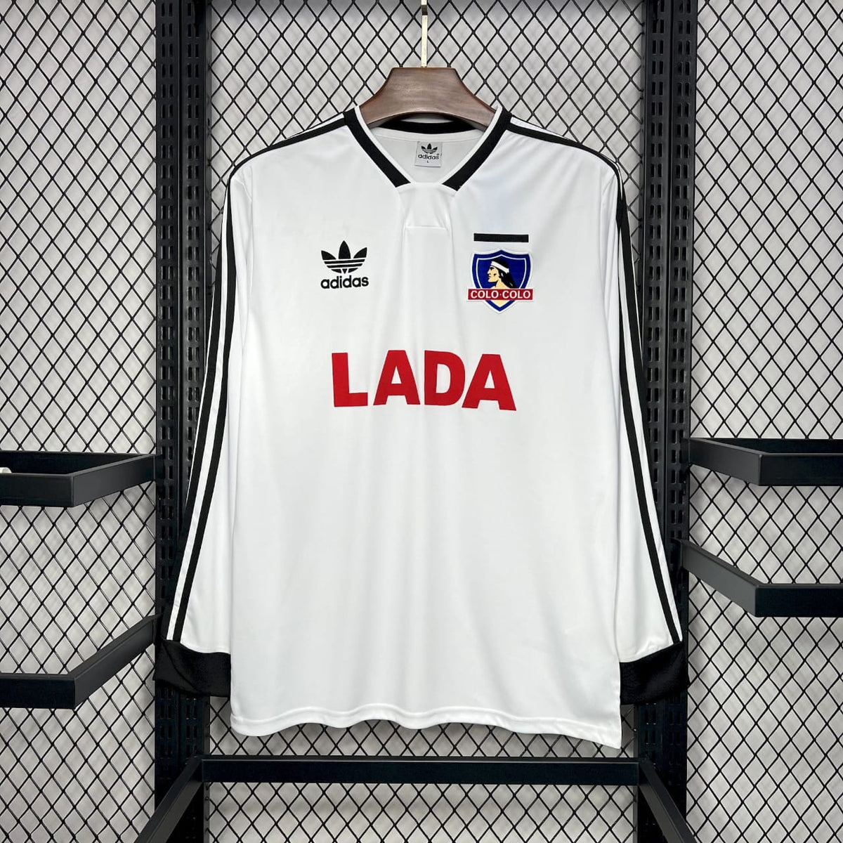 Camiseta Colo-Colo Local 1991 Hombre (Retro Manga Larga) - Versión Hincha
