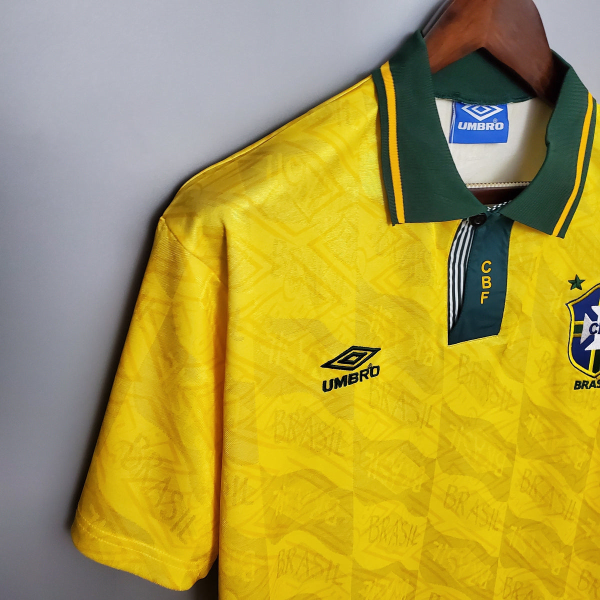Camiseta Brasil I 91/93 Hombre (Retro) - Versión Hincha