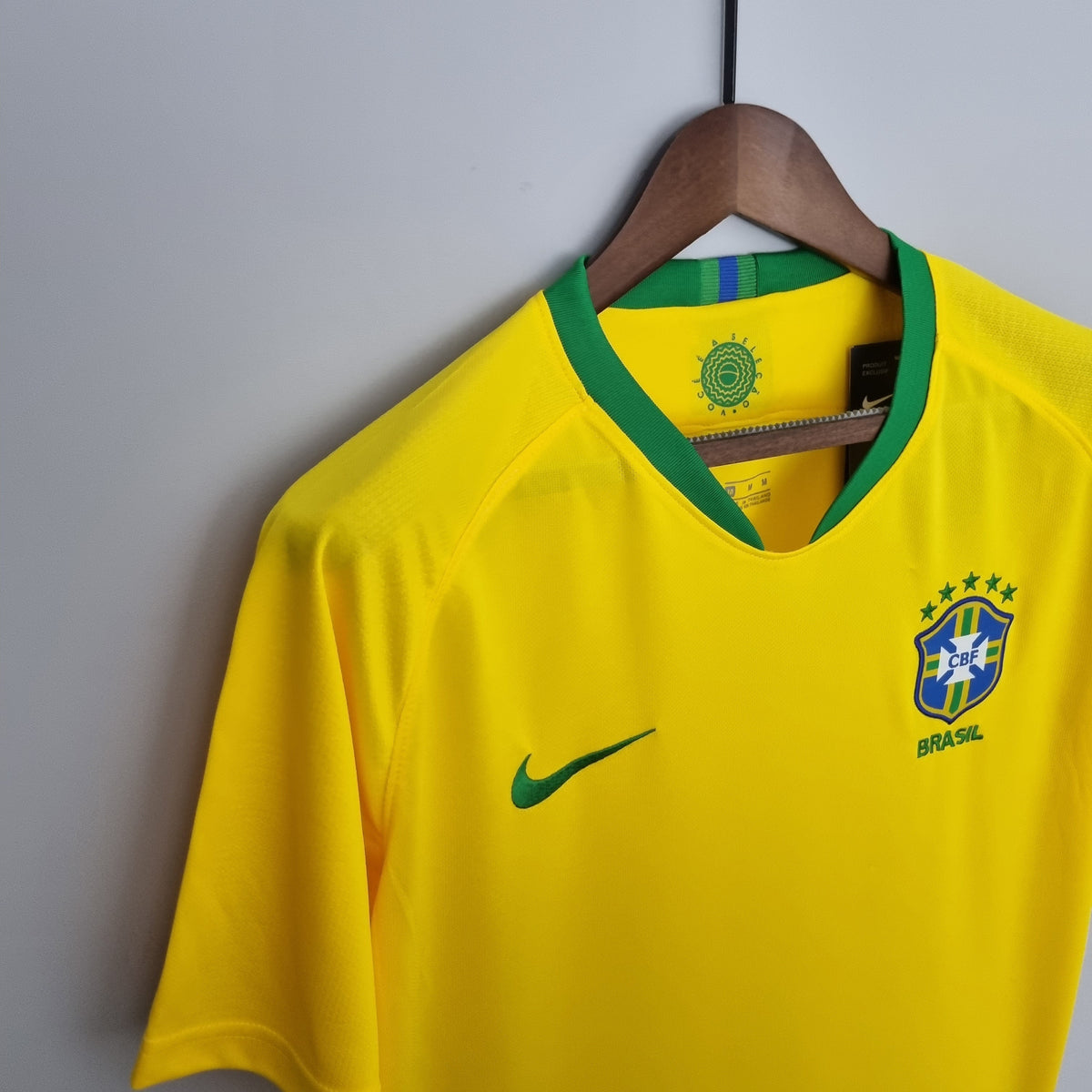 Camiseta Brasil Local 2018 Hombre (Retro) - Versión Hincha