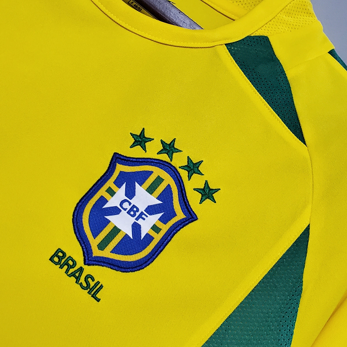Camiseta Brasil Local 2002 Hombre (Retro) - Versión Hincha