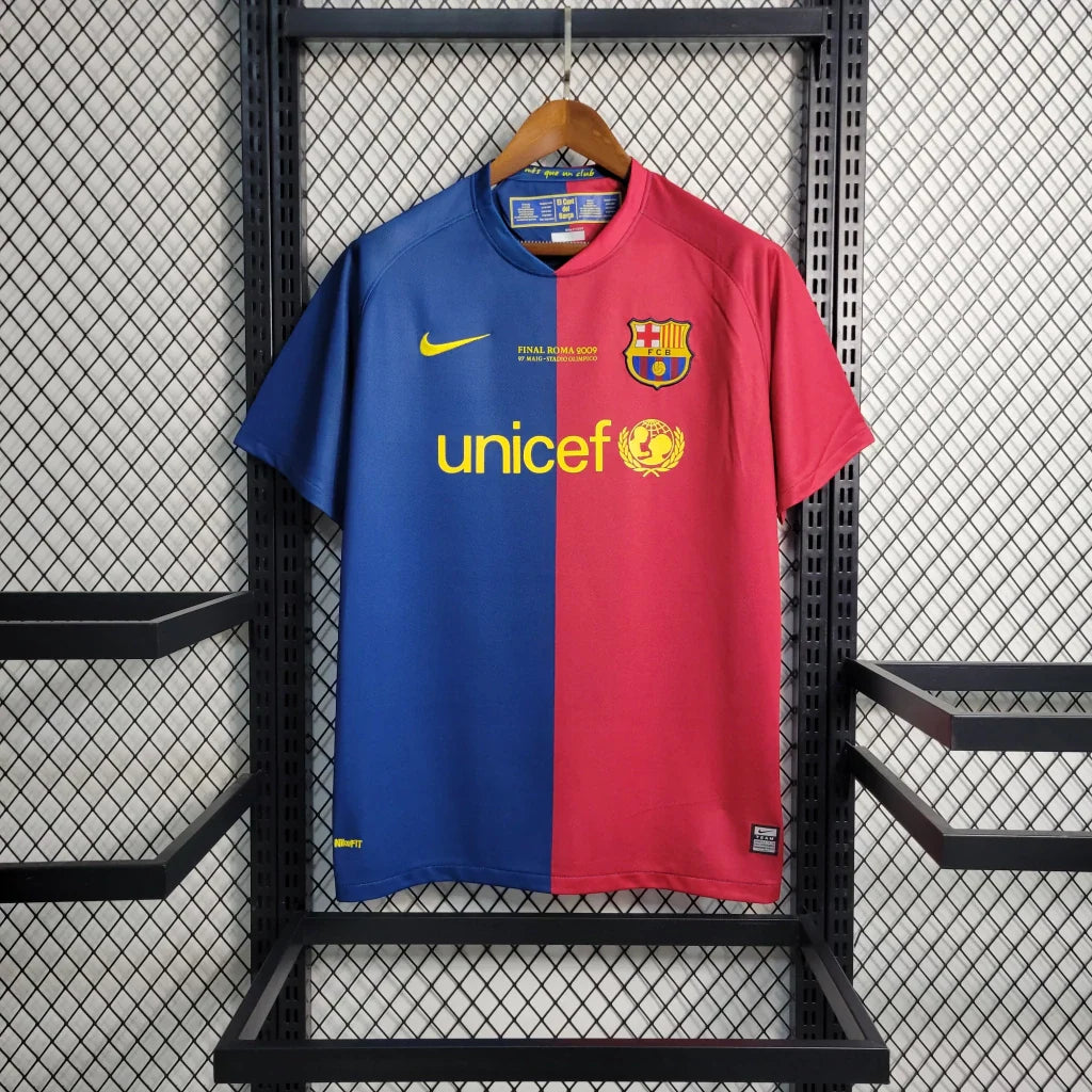 Camiseta Barcelona I 08/09 Hombre (Retro) Especial Champions - Versión Hincha