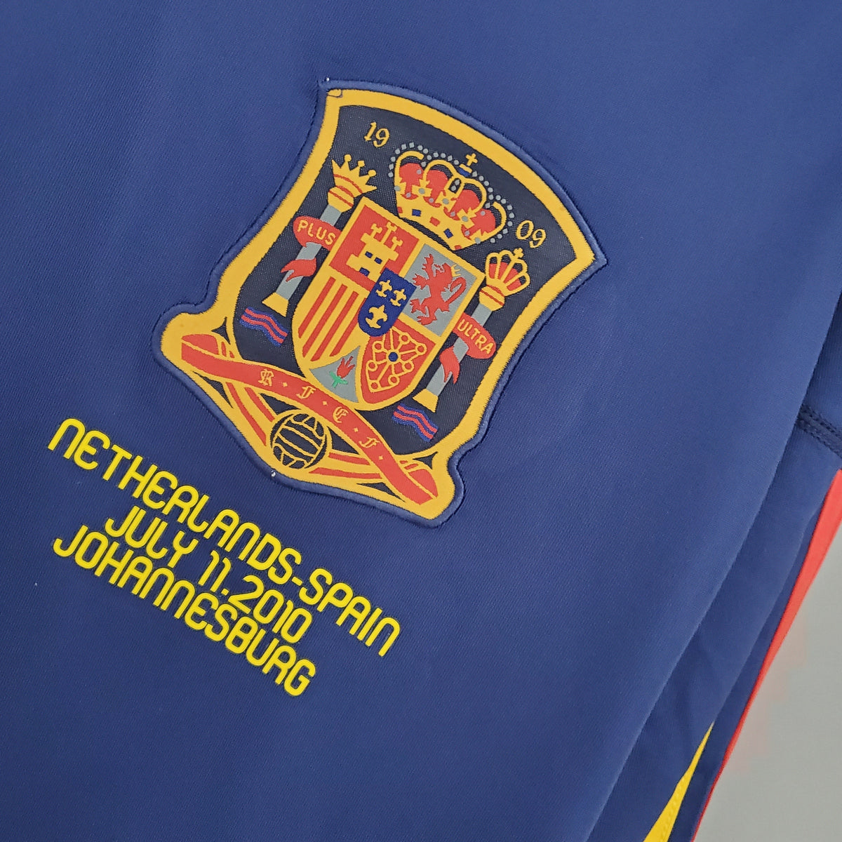 Camiseta España Mundial Local 2010 Hombre (Retro) - Versión Hincha