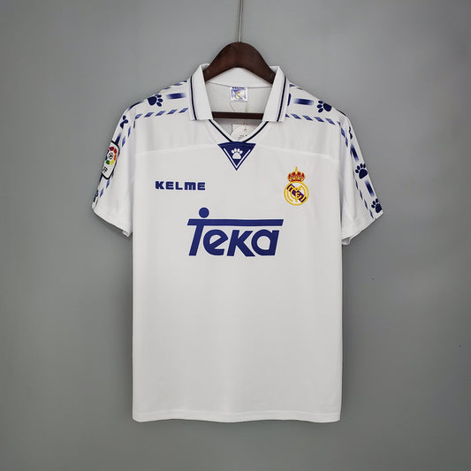 Camiseta Real Madrid I 96/97 Hombre (Retro) - Versión Hincha