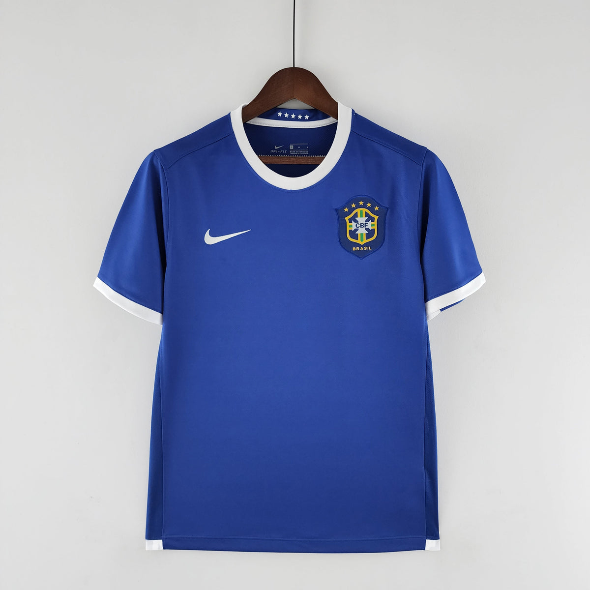 Camiseta Brasil Visitante 2006 Hombre (Retro) - Versión Hincha