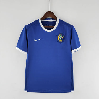 Camiseta Brasil Visitante 2006 Hombre (Retro) - Versión Hincha