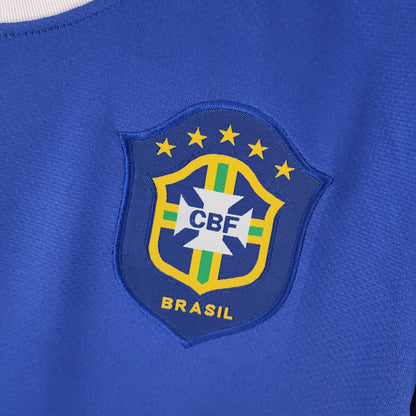 Camiseta Brasil Visitante 2006 Hombre (Retro) - Versión Hincha