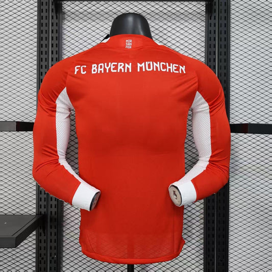 Camiseta Bayern Munich Local 2025/26 (Versión Jugador ) - Manga Larga Versión Jugador