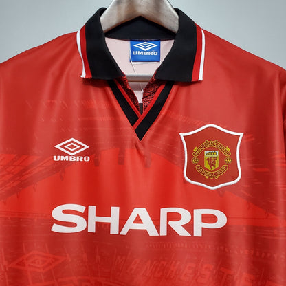 Camiseta Manchester United I 94/96 Hombre (Retro) - Versión Hincha