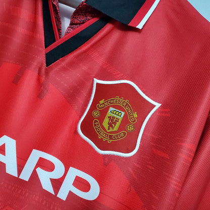 Camiseta Manchester United I 94/96 Hombre (Retro) - Versión Hincha
