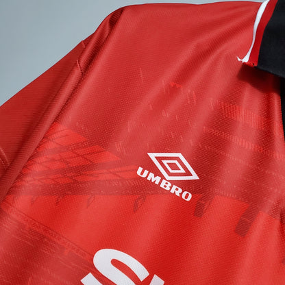 Camiseta Manchester United I 94/96 Hombre (Retro) - Versión Hincha