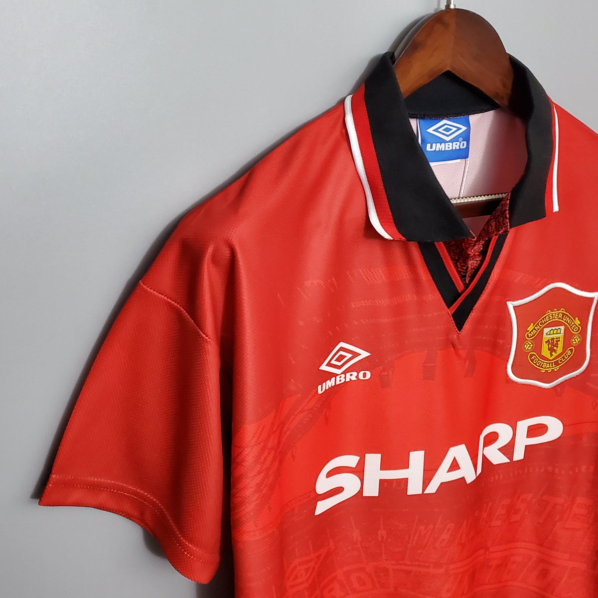Camiseta Manchester United I 94/96 Hombre (Retro) - Versión Hincha