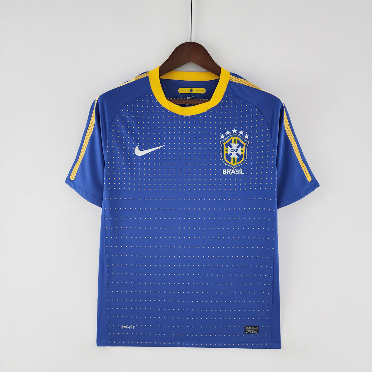 Camiseta Brasil Visitante 2010 Hombre (Retro) - Versión Hincha