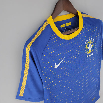 Camiseta Brasil Visitante 2010 Hombre (Retro) - Versión Hincha