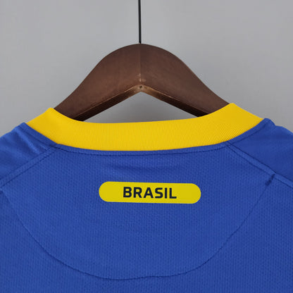 Camiseta Brasil Visitante 2010 Hombre (Retro) - Versión Hincha