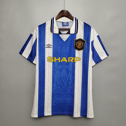 Camiseta Manchester United Ii 94/96 Hombre (Retro) - Versión Hincha