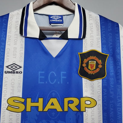 Camiseta Manchester United Ii 94/96 Hombre (Retro) - Versión Hincha