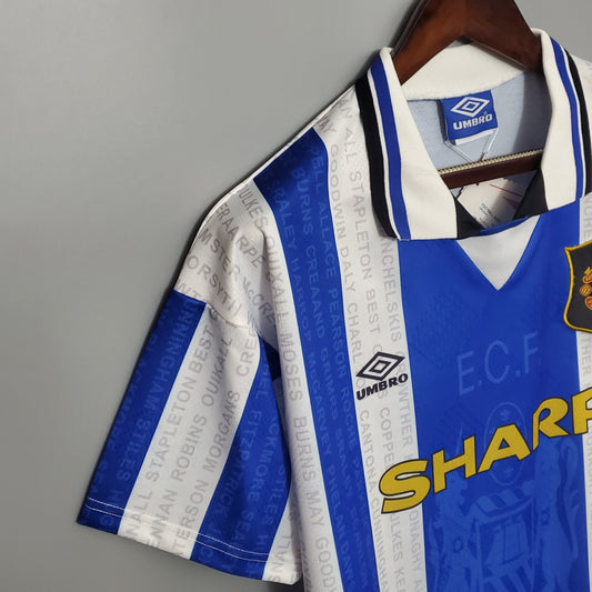 Camiseta Manchester United Ii 94/96 Hombre (Retro) - Versión Hincha