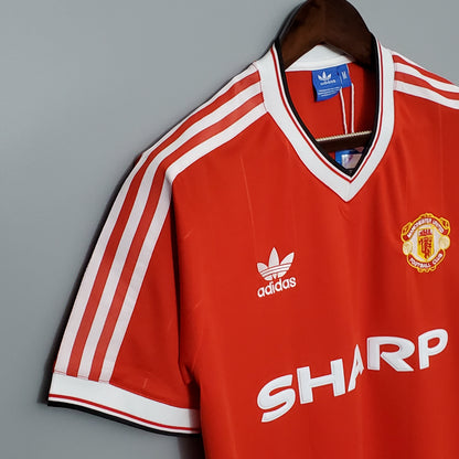 Camiseta Manchester United Local 1983 Hombre (Retro) - Versión Hincha