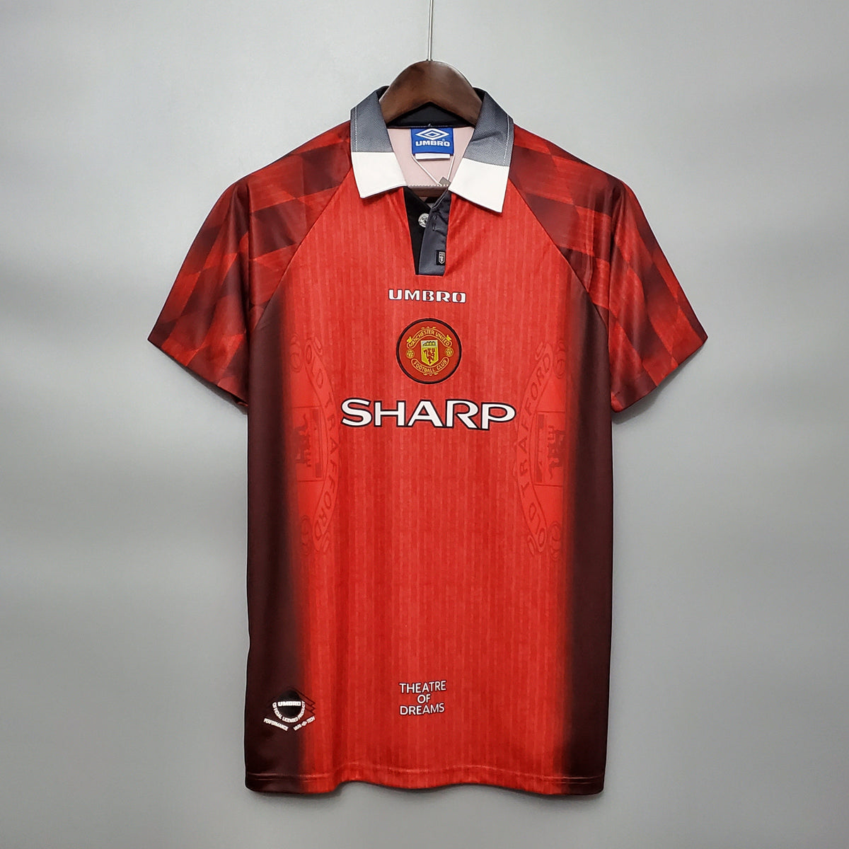 Camiseta Manchester United Local 1996 Hombre (Retro) - Versión Hincha