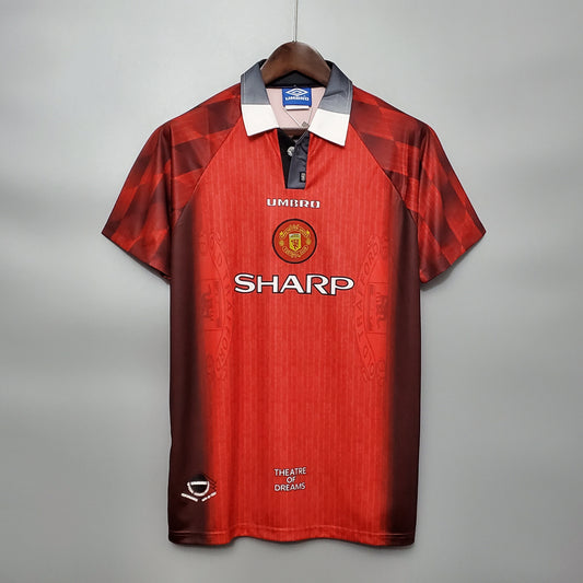 Camiseta Manchester United Local 1996 Hombre (Retro) - Versión Hincha