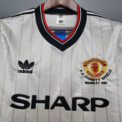 Camiseta Manchester United Visitante 1983 Hombre (Retro) - Versión Hincha