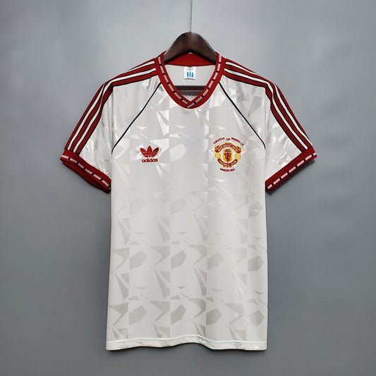 Camiseta Manchester United Local 1991 Hombre (Retro) - Versión Hincha