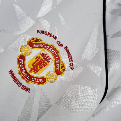 Camiseta Manchester United Local 1991 Hombre (Retro) - Versión Hincha