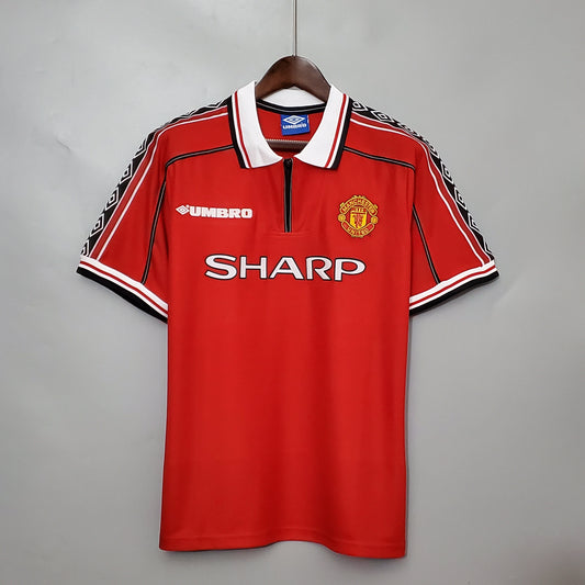 Camiseta Manchester United I 98/99 Hombre (Retro) - Versión Hincha