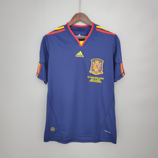 Camiseta España Mundial Local 2010 Hombre (Retro) - Versión Hincha