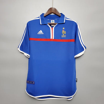 Camiseta Francia Local 2000 Hombre (Retro) - Versión Hincha