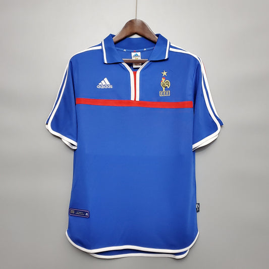 Camiseta Francia Local 2000 Hombre (Retro) - Versión Hincha