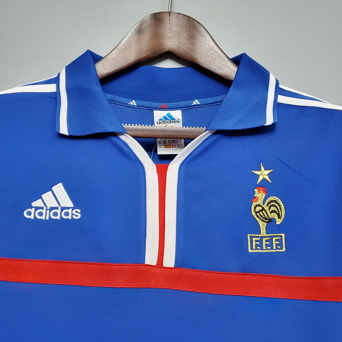 Camiseta Francia Local 2000 Hombre (Retro) - Versión Hincha
