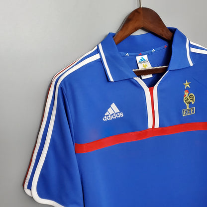 Camiseta Francia Local 2000 Hombre (Retro) - Versión Hincha