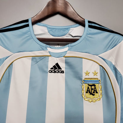 Camiseta Argentina I 06/07 Hombre (Retro) - Versión Hincha