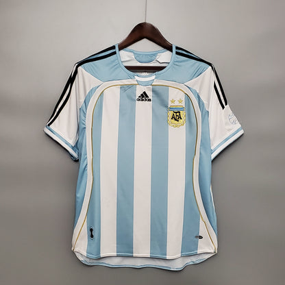 Camiseta Argentina I 06/07 Hombre (Retro) - Versión Hincha