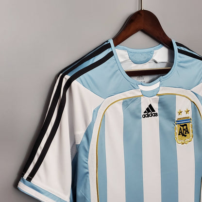 Camiseta Argentina I 06/07 Hombre (Retro) - Versión Hincha