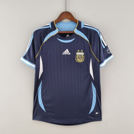 Camiseta Argentina Ii 06/07 Hombre (Retro) - Versión Hincha