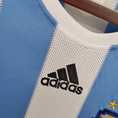 Camiseta Argentina I 10/11 Hombre (Retro) - Versión Hincha