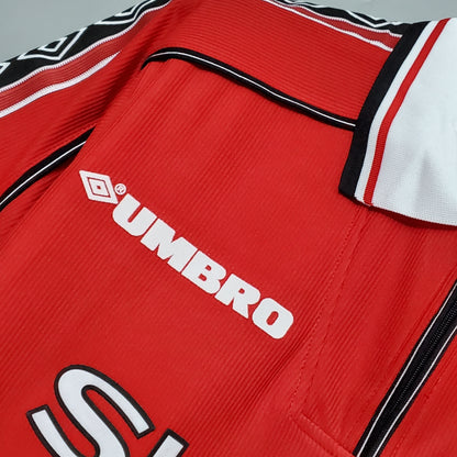 Camiseta Manchester United I 98/99 Hombre (Retro) - Versión Hincha