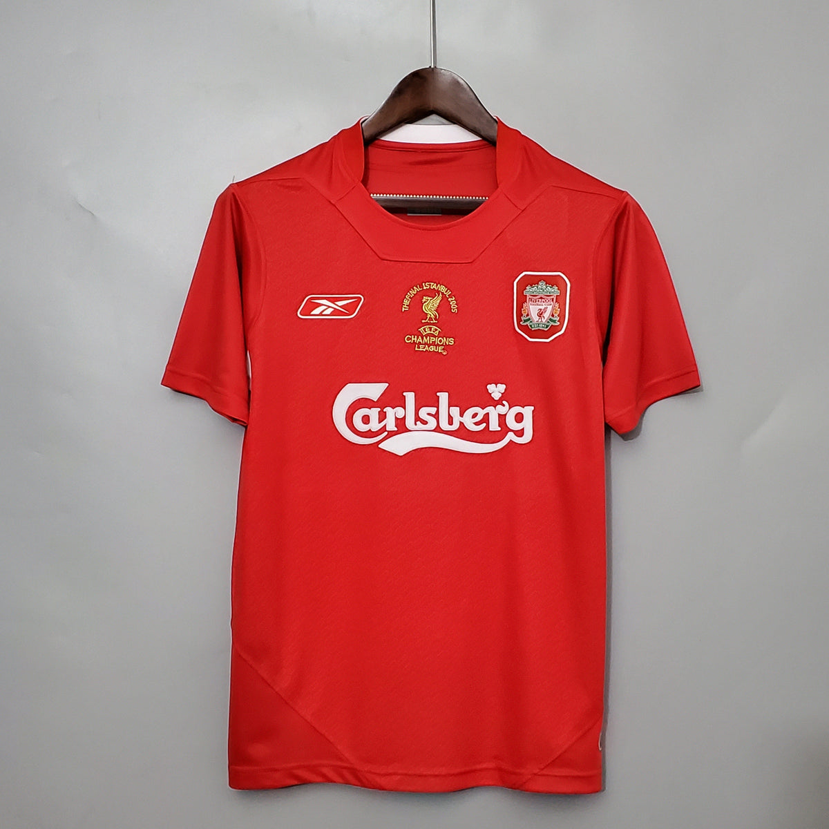 Camiseta Liverpool Local 2005 Liga De Campeones Hombre (Retro) - Versión Hincha