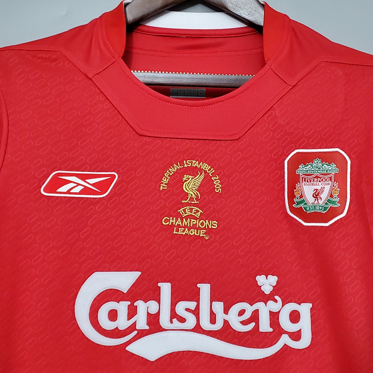 Camiseta Liverpool Local 2005 Liga De Campeones Hombre (Retro) - Versión Hincha