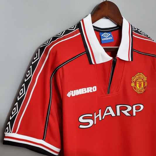 Camiseta Manchester United I 98/99 Hombre (Retro) - Versión Hincha