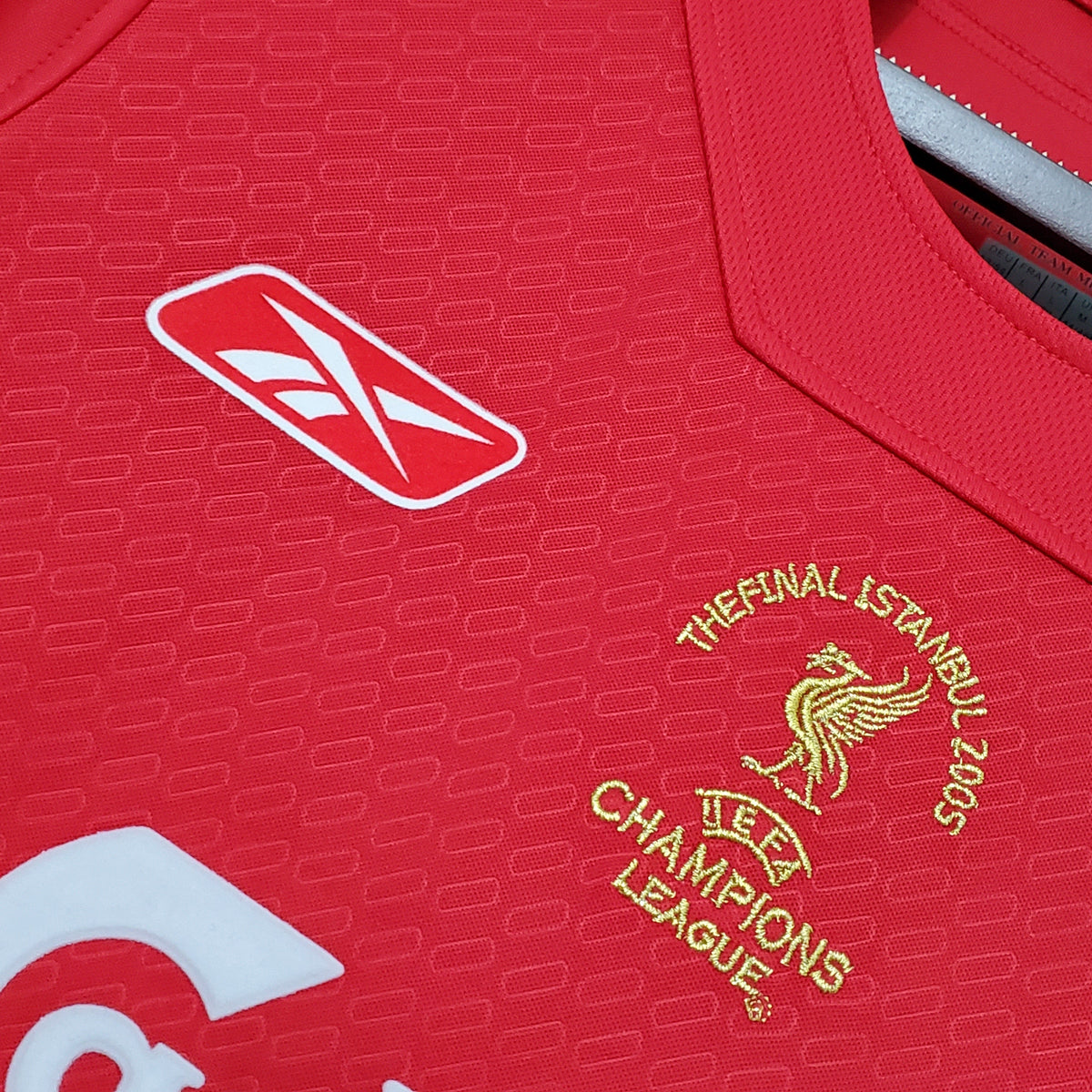 Camiseta Liverpool Local 2005 Liga De Campeones Hombre (Retro) - Versión Hincha