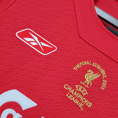 Camiseta Liverpool Local 2005 Liga De Campeones Hombre (Retro) - Versión Hincha