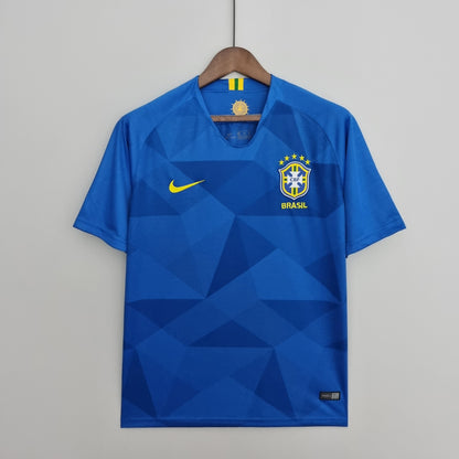 Camiseta Brasil Visitante 2018 Hombre (Retro) - Versión Hincha