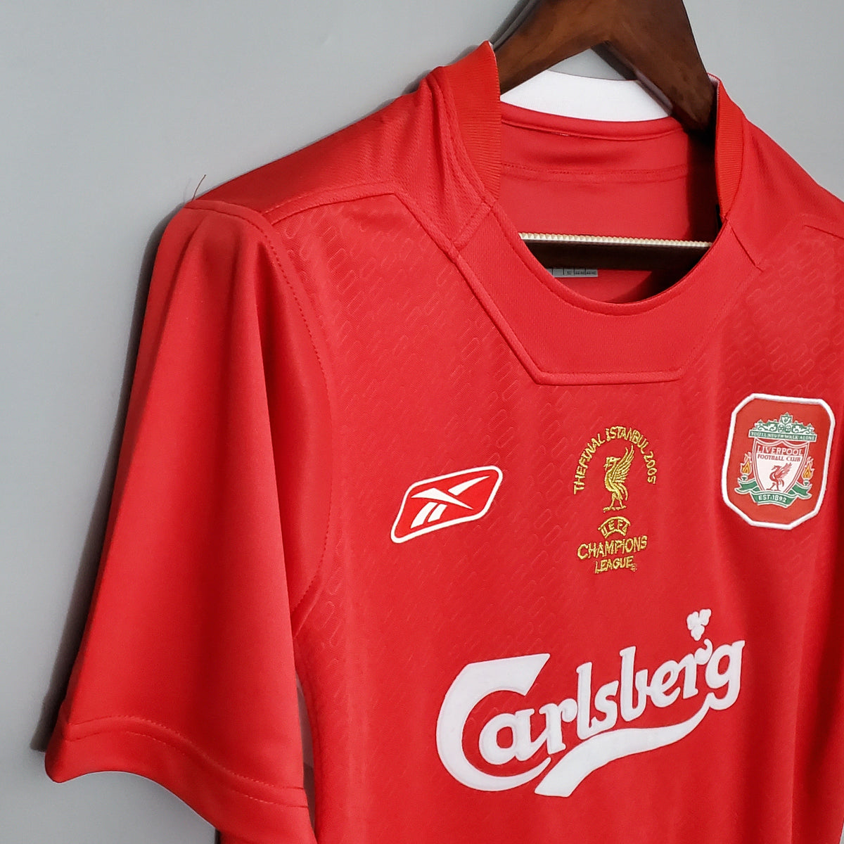 Camiseta Liverpool Local 2005 Liga De Campeones Hombre (Retro) - Versión Hincha
