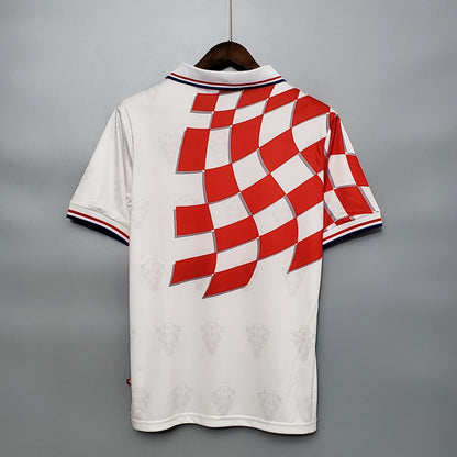 Camiseta Croacia Visitante 1998 Hombre (Retro) - Versión Hincha
