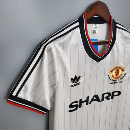 Camiseta Manchester United Visitante 1983 Hombre (Retro) - Versión Hincha